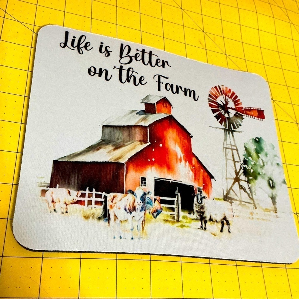 Hand pressed Sublimation Mouse Pad, Brand New!